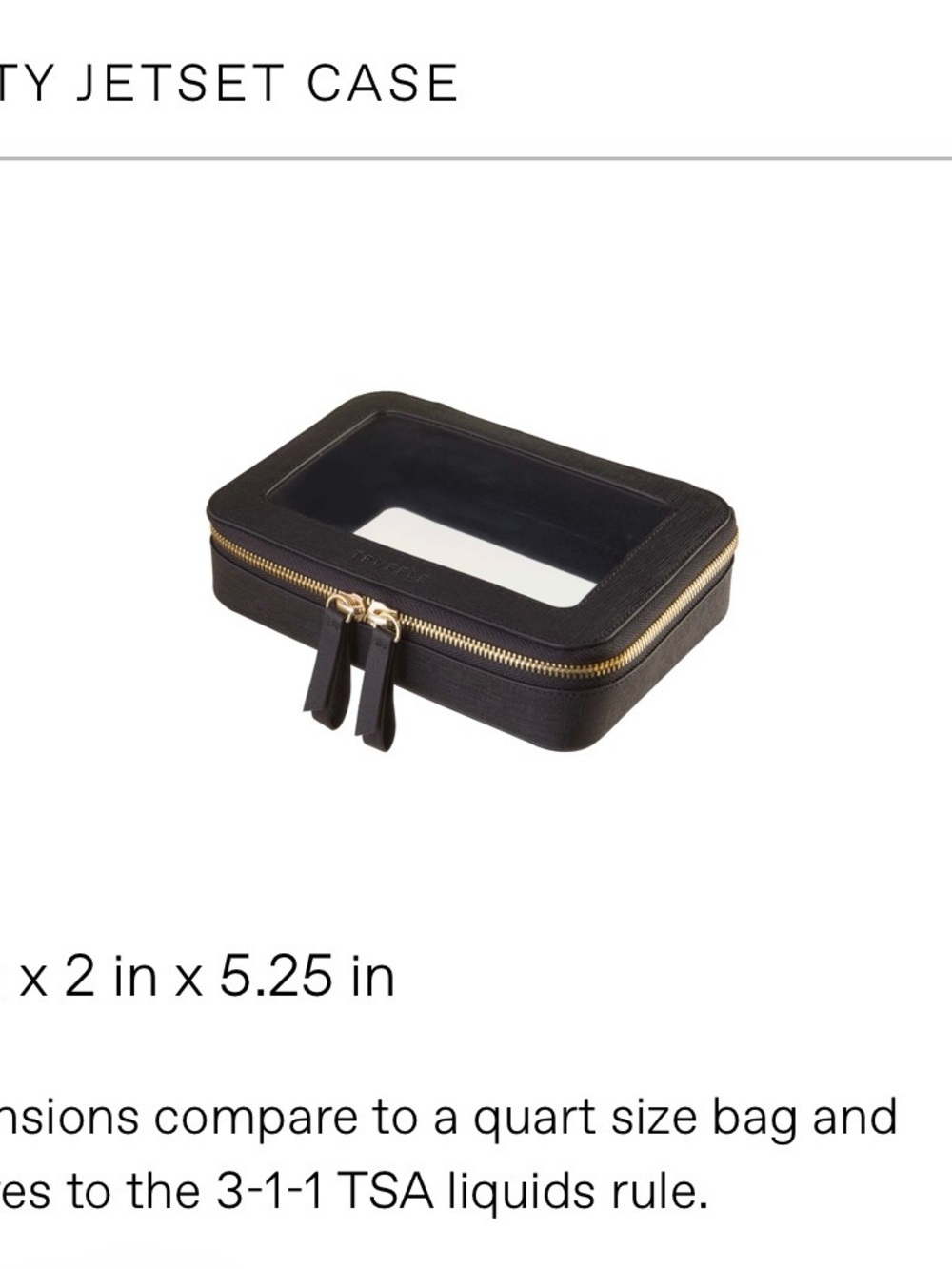 Truffle clarity Jetset Case (Standard)